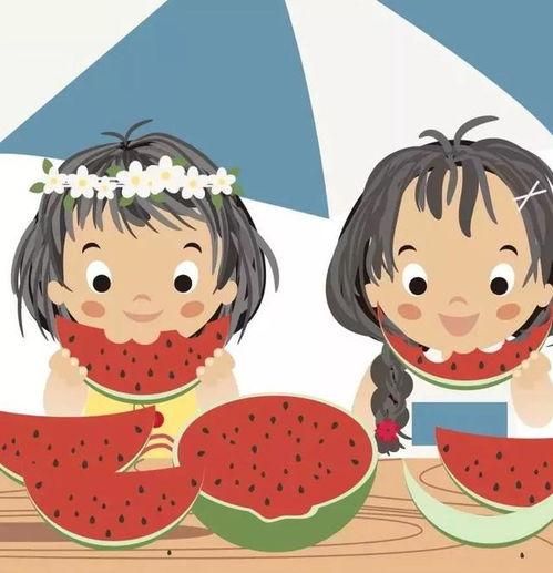 夏季吃瓜头像动漫,跟随动漫角色一起畅享清凉瓜果时光